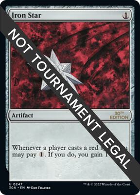 Iron Star card from 30th Anniversary Edition