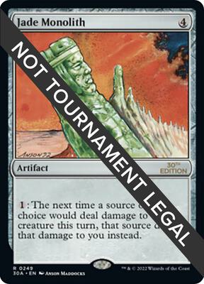 Jade Monolith card from 30th Anniversary Edition