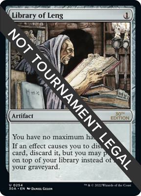 Library of Leng card from 30th Anniversary Edition