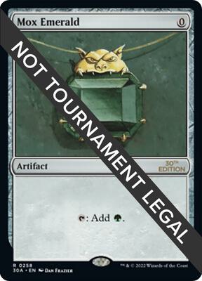 Mox Emerald card from 30th Anniversary Edition