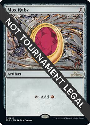 Mox Ruby card from 30th Anniversary Edition