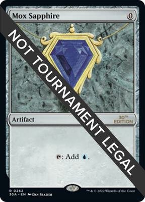 Mox Sapphire card from 30th Anniversary Edition