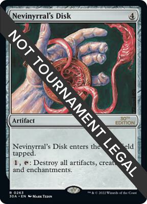 Nevinyrral's Disk card from 30th Anniversary Edition