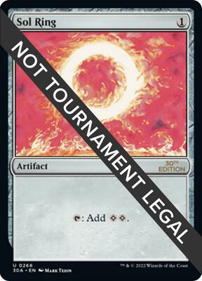 Sol Ring (266) card from 30th Anniversary Edition
