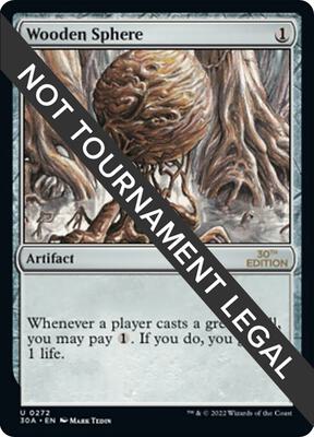 Wooden Sphere card from 30th Anniversary Edition