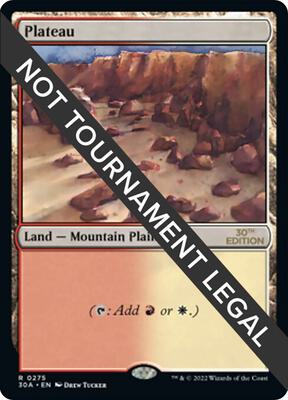 Plateau card from 30th Anniversary Edition