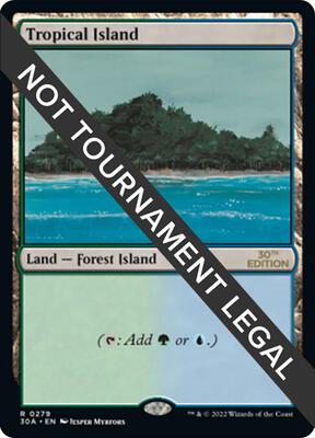 Tropical Island card from 30th Anniversary Edition