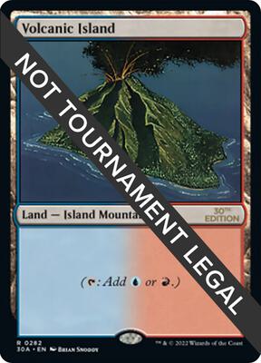 Volcanic Island card from 30th Anniversary Edition