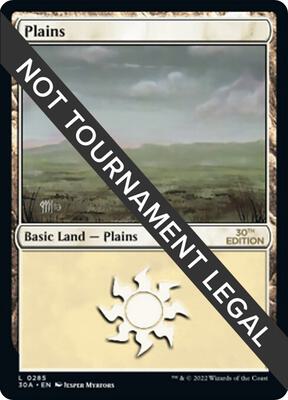 Plains (285) card from 30th Anniversary Edition