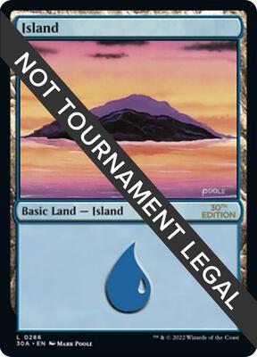 Island (286) card from 30th Anniversary Edition