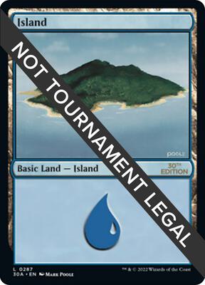 Island (287) card from 30th Anniversary Edition