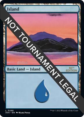 Island (288) card from 30th Anniversary Edition