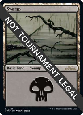 Swamp (291) card from 30th Anniversary Edition