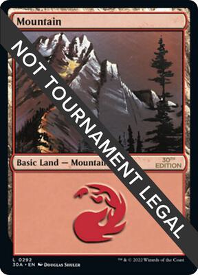 Mountain (292) card from 30th Anniversary Edition