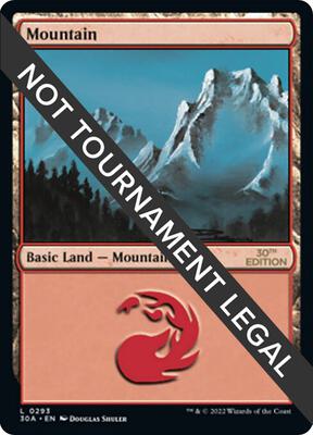Mountain (293) card from 30th Anniversary Edition