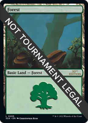 Forest (295) card from 30th Anniversary Edition