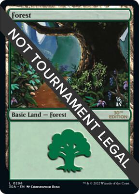 Forest (296) card from 30th Anniversary Edition