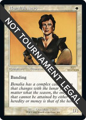 Benalish Hero (Retro Frame) card from 30th Anniversary Edition
