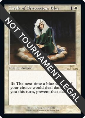 Circle of Protection: Blue (Retro Frame) card from 30th Anniversary Edition