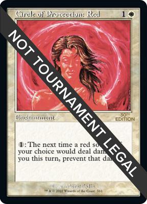 Circle of Protection: Red (Retro Frame) card from 30th Anniversary Edition