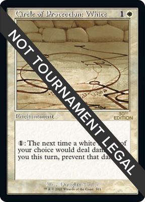 Circle of Protection: White (Retro Frame) card from 30th Anniversary Edition
