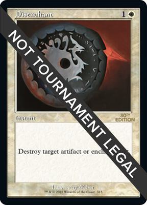 Disenchant (Retro Frame) card from 30th Anniversary Edition