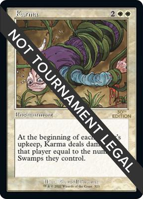 Karma (Retro Frame) card from 30th Anniversary Edition