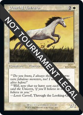 Pearled Unicorn (Retro Frame) card from 30th Anniversary Edition