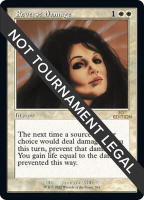 Reverse Damage (Retro Frame) card from 30th Anniversary Edition