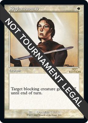 Righteousness (Retro Frame) card from 30th Anniversary Edition