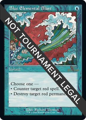Blue Elemental Blast (Retro Frame) card from 30th Anniversary Edition