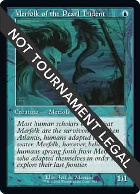 Merfolk of the Pearl Trident (Retro Frame) card from 30th Anniversary Edition