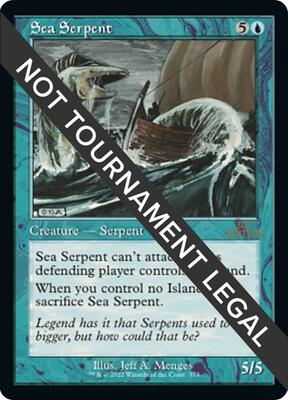Sea Serpent (Retro Frame) card from 30th Anniversary Edition