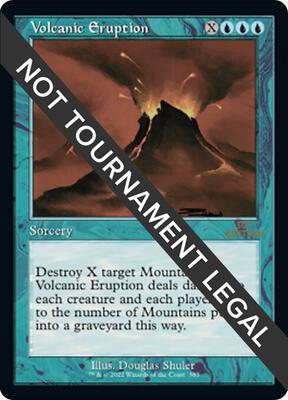 Volcanic Eruption (Retro Frame) card from 30th Anniversary Edition