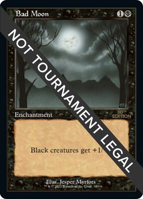 Bad Moon (Retro Frame) card from 30th Anniversary Edition