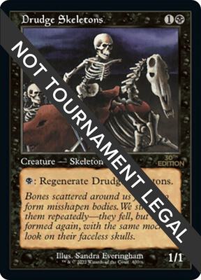 Drudge Skeletons (Retro Frame) card from 30th Anniversary Edition