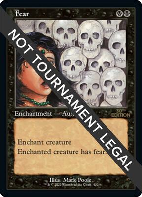 Fear (Retro Frame) card from 30th Anniversary Edition
