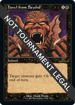 Howl from Beyond (Retro Frame) card from 30th Anniversary Edition