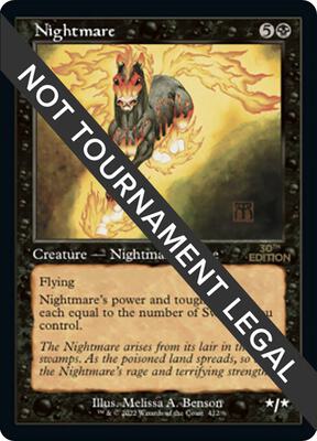 Nightmare (Retro Frame) card from 30th Anniversary Edition