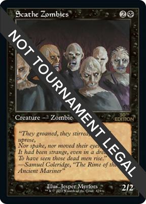 Scathe Zombies (Retro Frame) card from 30th Anniversary Edition