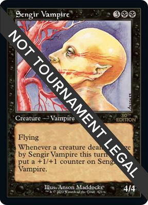 Sengir Vampire (Retro Frame) card from 30th Anniversary Edition