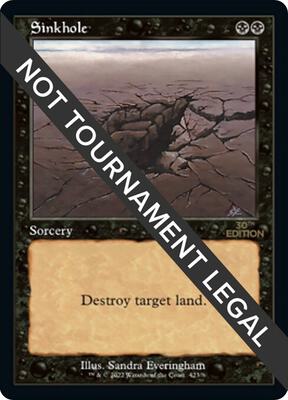 Sinkhole (Retro Frame) card from 30th Anniversary Edition