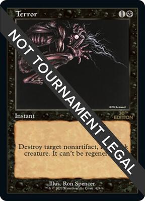 Terror (Retro Frame) card from 30th Anniversary Edition