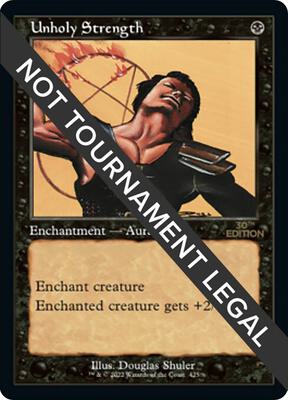 Unholy Strength (Retro Frame) card from 30th Anniversary Edition