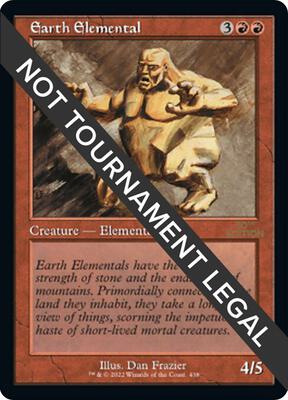 Earth Elemental (Retro Frame) card from 30th Anniversary Edition