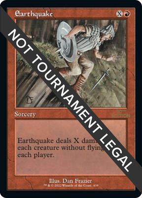 Earthquake (Retro Frame) card from 30th Anniversary Edition