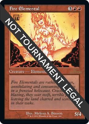 Fire Elemental (Retro Frame) card from 30th Anniversary Edition