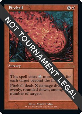 Fireball (Retro Frame) card from 30th Anniversary Edition