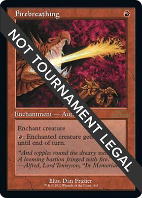 Firebreathing (Retro Frame) card from 30th Anniversary Edition