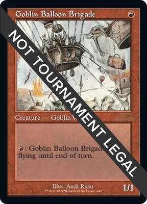 Goblin Balloon Brigade (Retro Frame) card from 30th Anniversary Edition